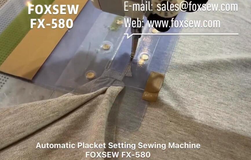 Automatic Placket Setting Sewing Machine