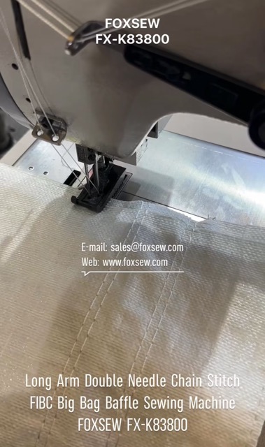 Long Arm Double Needle Chain Stitch FIBC Big Bag Baffle Sewing Machine