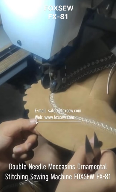 Moccasins Shoes Ornamental Stitching Machine