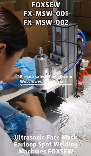 Ultrasonic Face Mask Earloop Spot Welding Machine