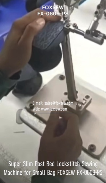 Super Slim Post Bed Lockstitch Sewing Machine for Small Bags