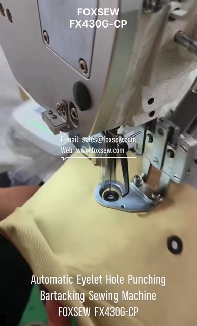 Automatic Eyelet Hole Punching Bartacking Sewing Machine