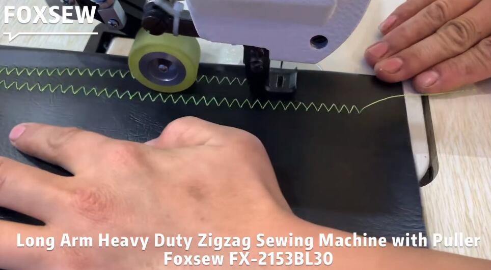 Long Arm Zigzag Sewing Machine with Puller
