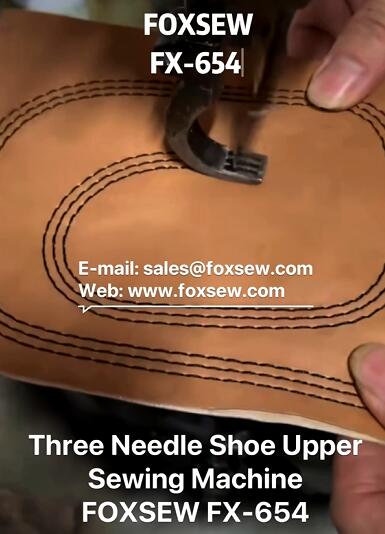 Three Needle Shoe Upper Sewing Machine 
