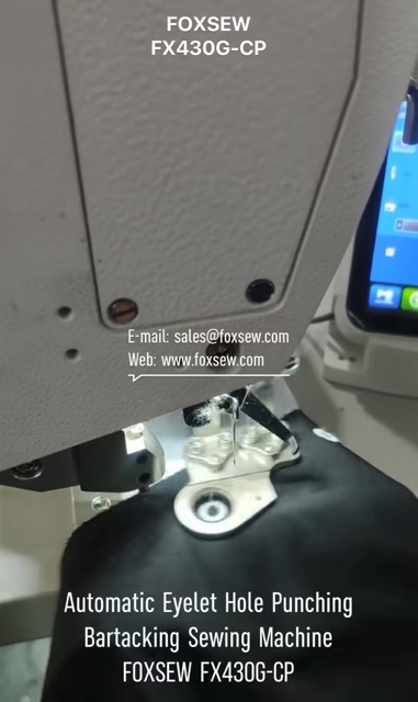 Automatic Eyelet Hole Punching Bartacking Sewing Machine