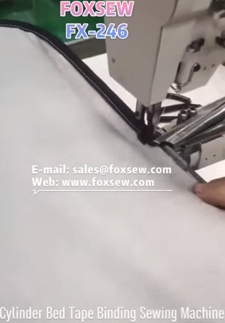 Heavy Duty Cylinder Bed Tape Binding Sewing Machine