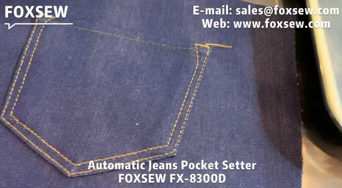 Automatic Jeans Pocket Setting Machine