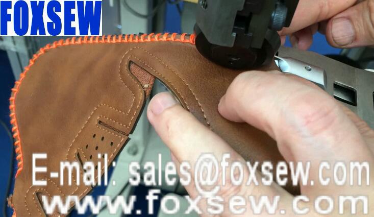Tubular Closed and Open Moccasins Ornamental Stitching Machine