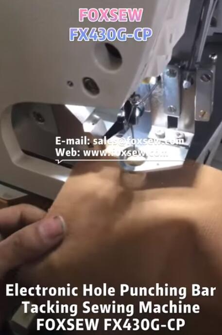 Electronic Hole Punching BarTacking Sewing Machine