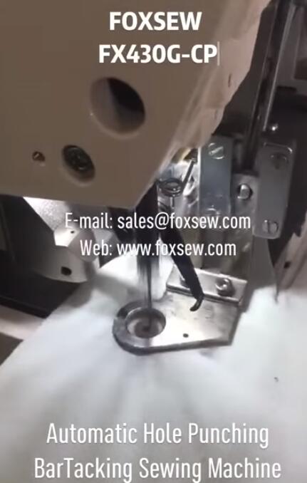 Automatic Hole Punching BarTacking Sewing Machine