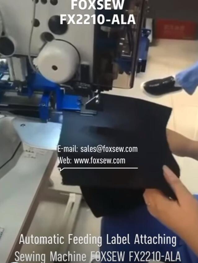 Automatic Label Attaching Sewing Machine