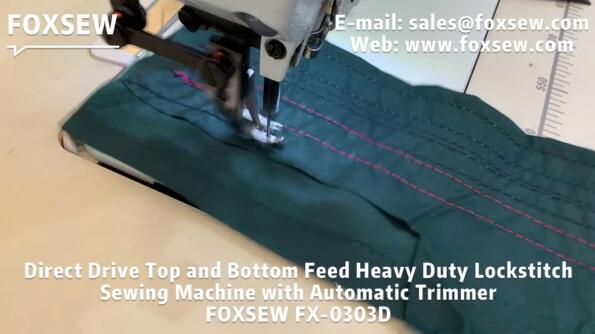 Top and Bottom Feed Lockstitch Machine with Auto-Trimmer