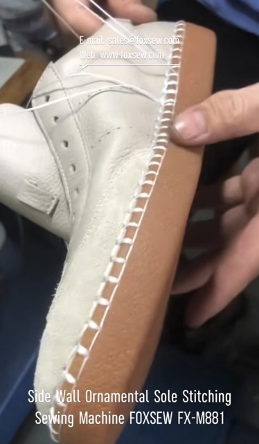 Side Wall Ornamental Sole Stitching Machine