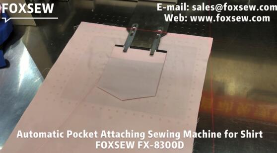 Automatic Shirt Pocket Attaching Sewing Machine Unit