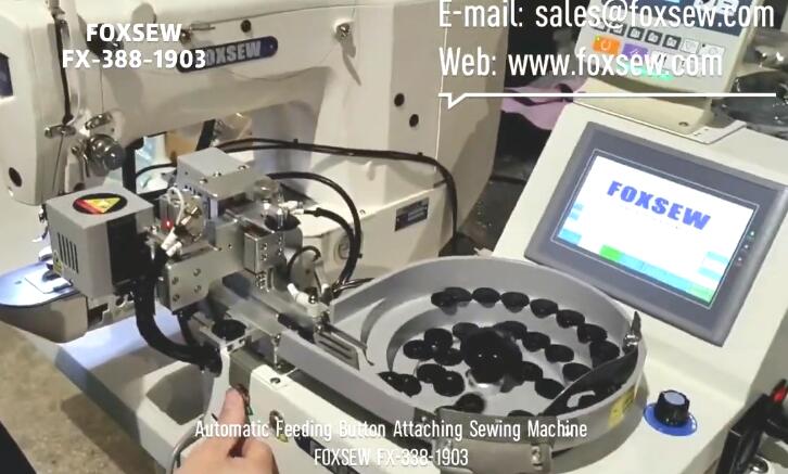 Automatic Feeding Button Attaching Machine