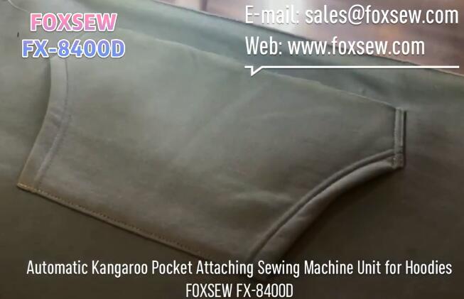 Automatic Kangaroo Pocket Attaching Sewing Machine for Hoodies