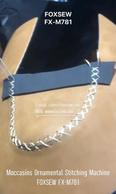 Moccasins Ornamental Stitching Machine