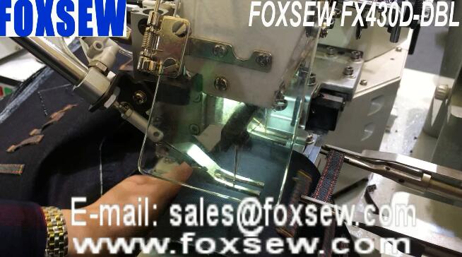 Automatic 2-Needle Belt-Loop Attaching Sewing Machine