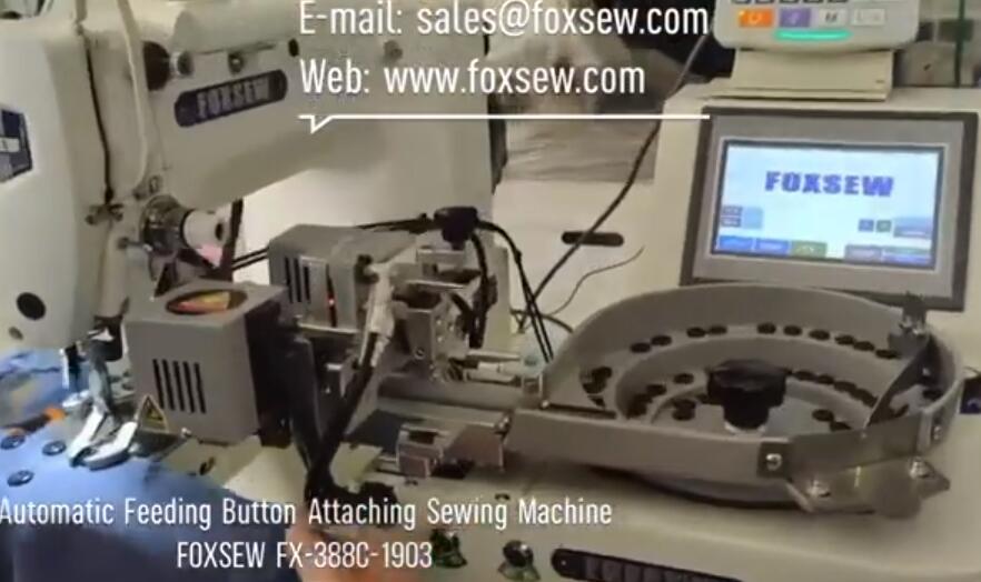 Automatic Feeding Button Attaching Machine