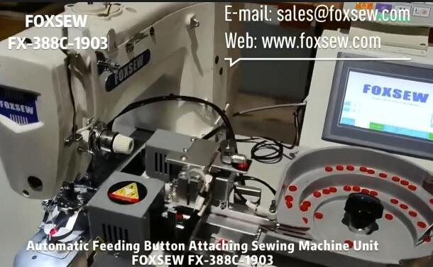 Automatic Feeding Button Attaching Sewing Machine Unit