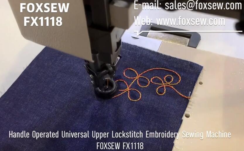 Handle Operated Universal Lockstitch Embroidery Sewing Machine