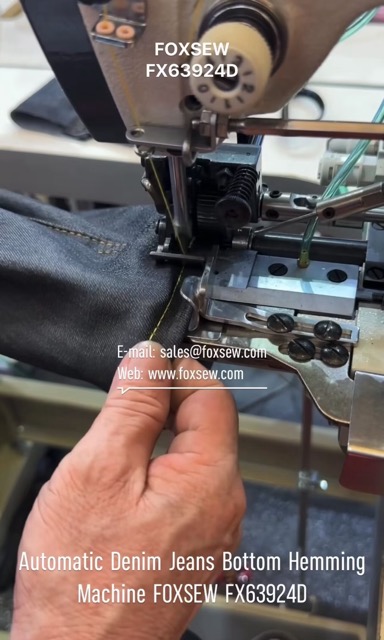 Automatic Denim Jeans Bottom Hemming Machine