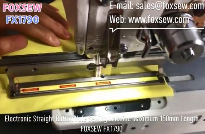 Electronic Straight Button Hole Sewing Machine maximum 150mm Length
