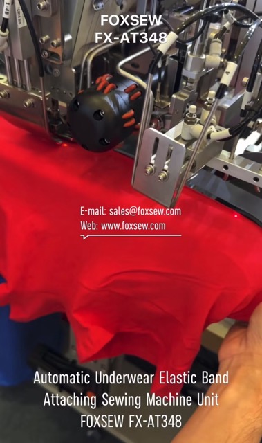 Automatic Underwear Elastic Band Attaching Sewing Machine Unit