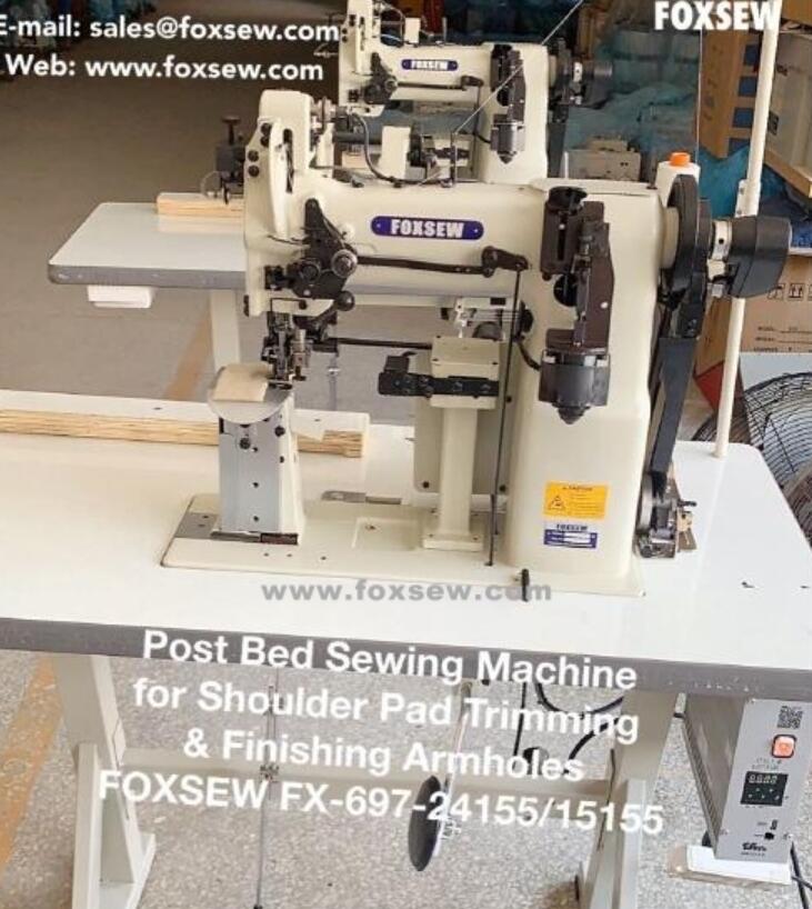Lockstitch Post Bed Sewing Machine for Finishing Armholes