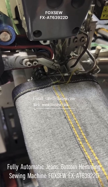 Fully Automatic Jeans Bottom Hemming Sewing Machine Unit