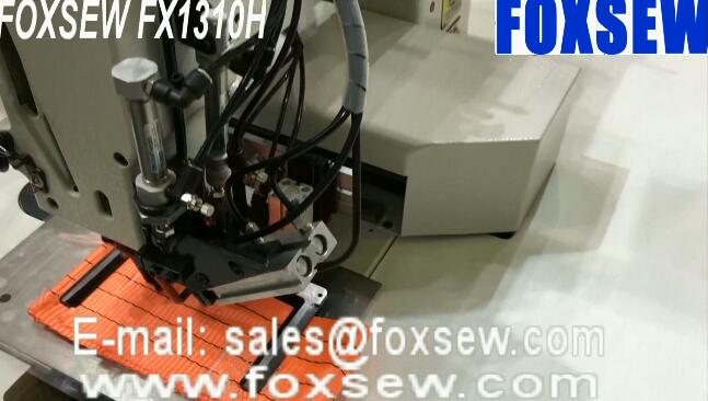 Heavy Duty Automatic Webbing Sling Sewing Machine with Hot Knife Thread Cutter