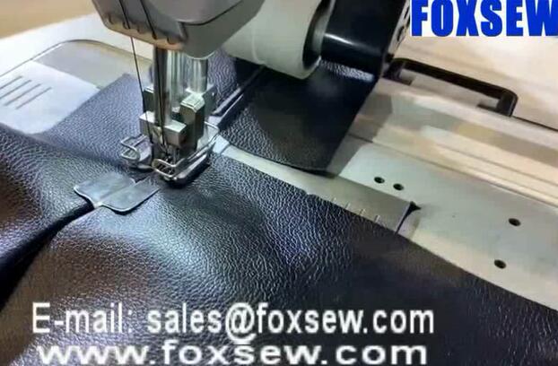 Two Needle Zipper Attaching Machine with Puller for Sofa