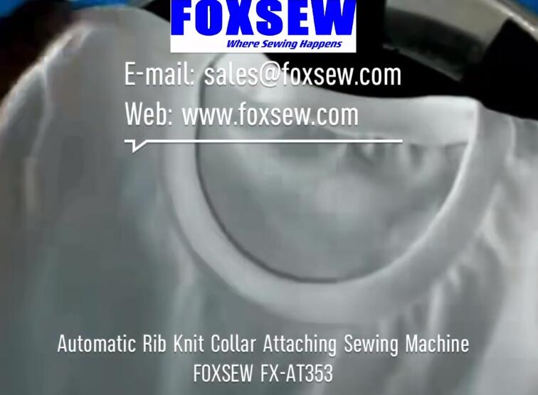 Automatic Rib Knit Collar Attaching Sewing Machine