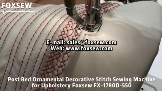 Post Bed Ornamental Stitching Machine for Upholstery