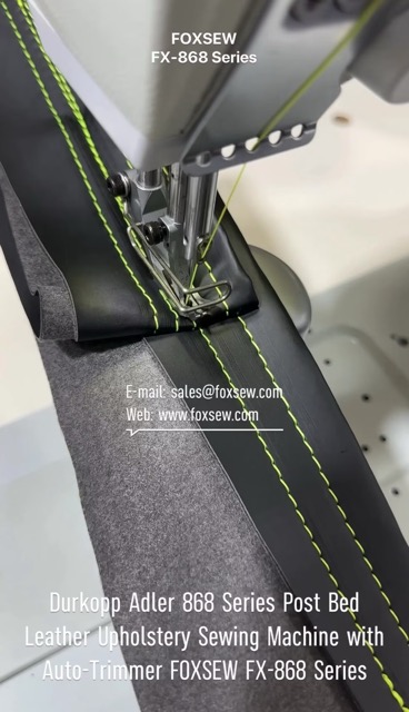 Durkopp Adler 868 Type Post Bed Leather Upholstery Sewing Machine with Automatic Thread Trimmer