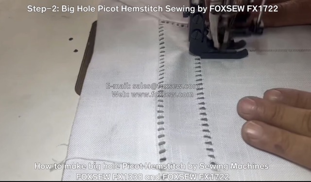 How to make Big Hole Picot Hemstitch by Sewing Machines