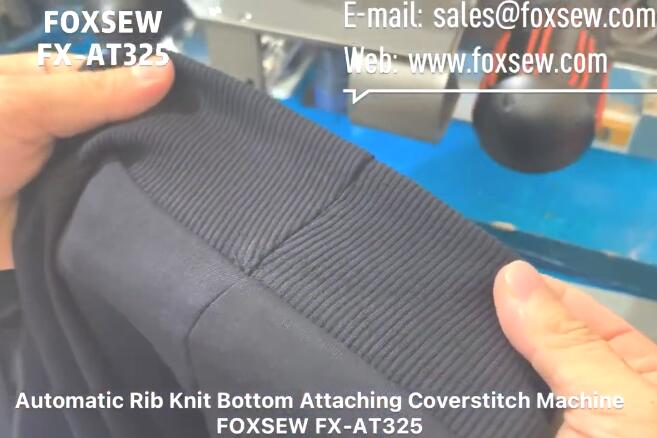 Automatic Rib Knit Bottom Band Setting Station