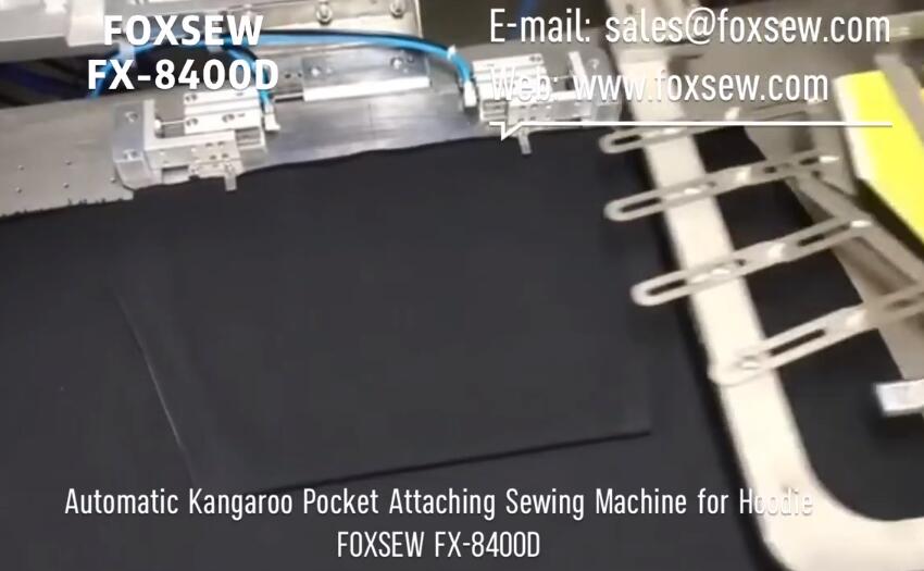 Automatic Kangaroo Pocket Attaching Sewing Machine