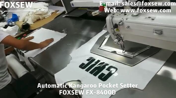 Automatic Kangaroo Pocket Attaching Sewing Unit