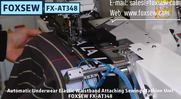 Automatic Underwear Elastic Attaching Sewing Machine
