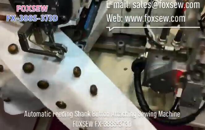 Automatic Feeding Shank Button Attaching Sewing Machine