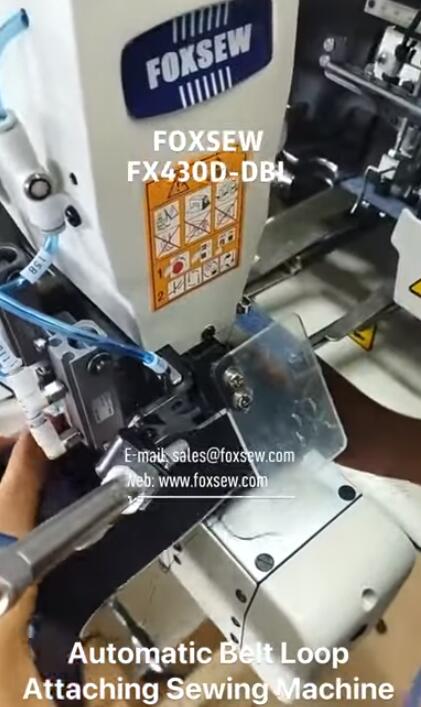 Automatic Belt Loop Attaching Sewing Machine