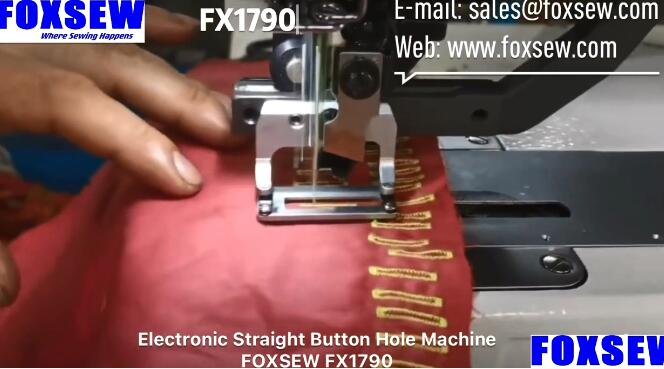 Electronic Straight Button Hole Sewing Machine