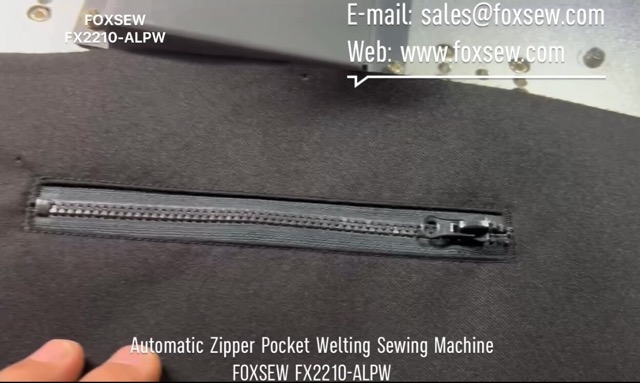Automatic Zipper Pocket Welting Sewing Machine