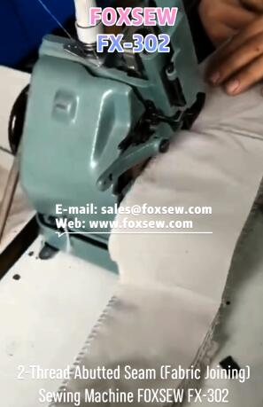 2-Thread Abutted Seam (Fabric Joint) Sewing Machine