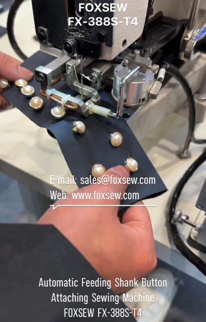 Automatic Shank Button Attaching Sewing Machine Unit