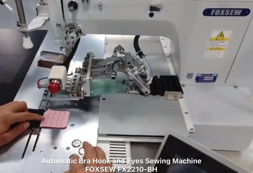 Automatic Bra Hook and Eye Sewing Machine