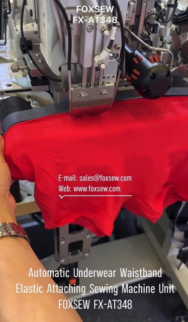 Automatic Underwear Elastic Loop Attaching Sewing Machine