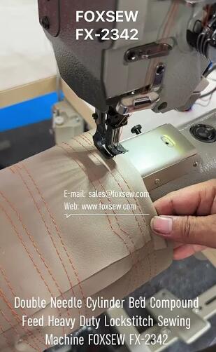 Two Needle Cylinder Bed Leather Sewing Machine