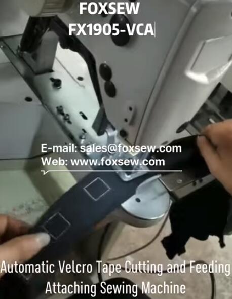 Automatic Velcro Tape Cutting and Feeding Sewing Machine
